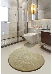 Tappeto da bagno beige 90x90 cm Helix - Foutastic