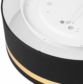 Plafoniera SIRJA STRIPE 4xE27/15W/230V diametro 45 cm nero