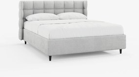 RAGNAR letto imbottito con vano contenitore e testiera capitonné avvolgente - elegante tessuto certificato Oeko-Tex®