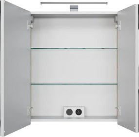 Specchio Contenitore Con Illuminazione PELIPAL pino polar L 60 x H 70.3 x P 17 cm