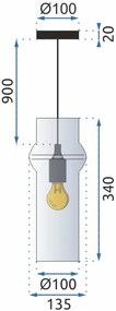 Lampada APP900-1CP Dark
