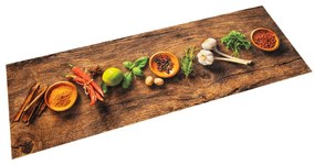 Tappeto Da Cucina Lavabile Spezie 45x150 Cm Velluto /