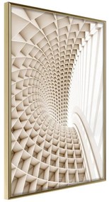 Poster  Curved Library  Cornice Quadri Cornice d'oro, Larghezza x Altezza Home decor 30x45