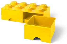 Contenitore giallo con due cassetti - LEGO®