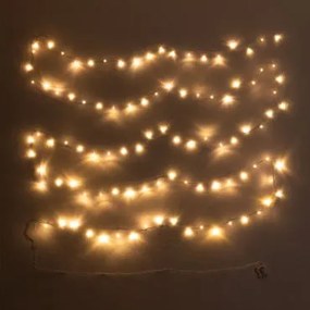 Ghirlanda da giardino con luci a LED (12 M) Idalya Bianco Caldo - Sklum