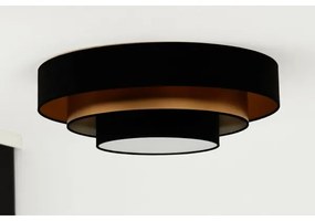 Duolla - Plafoniera LED LUNETA LED/26W/230V diametro 60 cm 4000K nero/oro