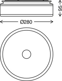 Briloner - Plafoniera LED BLOCK LED/12W/230V
