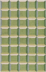 Tappeto in lana a pelo basso tuftato a mano Xanthe