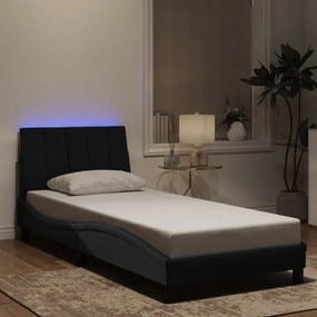Giroletto Con Luci Led Nero 90x200 Cm İn Velluto /