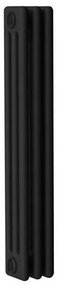 Radiatore acqua calda Comby in acciaio 3 colonne, 3 elementi, interasse 813 mm, nero