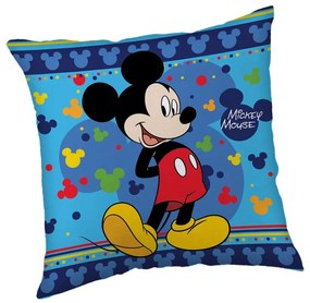 Cuscino per bambini in vello 40x40 cm Mickey "Blue" – Jerry Fabrics