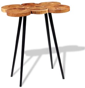 Tavolo A Tronco Legno Massello Di Acacia 90x60x110 Cm /