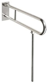 Maniglia 10x25 cm in acciaio inox/argento