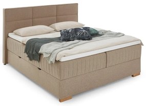 Letto boxspring beige con contenitore 160x200 cm Tambo - Meise Möbel