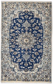 Nain Tappeto persiano 120x200 Blu (Iran) Annodato A Mano