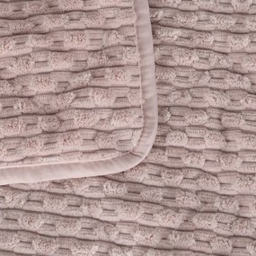 Copriletto rosa con rivestimento trapuntato 230x260 cm – Ixia