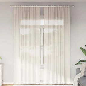 Tende İn Voile Con Linguetta 2 Pz Crema /