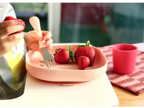 Beaba - Set da pranzo per bambini Rosa 4 pz