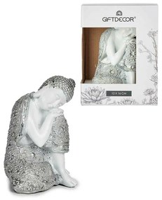 Statua Decorativa Buddha Seduto 10,5 x 15 x 12 cm (8 Unità)