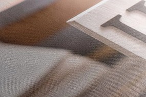 Stampa su tela – Lettere di legno con scritta Home
