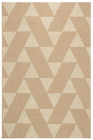 Tappeto Dune geometrico beige, L 200 x L 150 cm