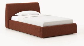 Letto singolo in bouclé con contenitore Cloud