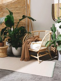 benuta Pure Tappeto a tessitura piatta Fion Beige/Verde 70x200 cm - Tappeto design moderno soggiorno