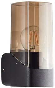 Brilliant - Applique da esterno MINOU 1xE27/10W/230V IP44 nero/fumé