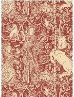 Sanderson Tapete Aurelias Grail - Madder/ Parchment