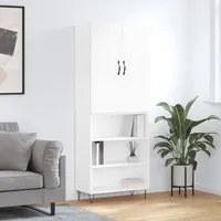 Credenza Bianco Lucido 69,5x34x180 cm in Legno Multistratocod mxl 107429