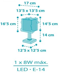Dalber 63351N - Lampada LED per bambini ROCKET 1xG4/4W/230V multicolore