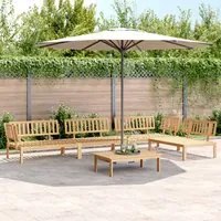 Set Divano Pallet da Giardino 5 pz in Legno Massello di Acacia 3209312