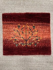 Loribaft Tappeto persiano 40x40 Rosso (Iran) Annodato A Mano