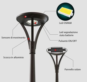 Lampione Led ad Energia Solare Park