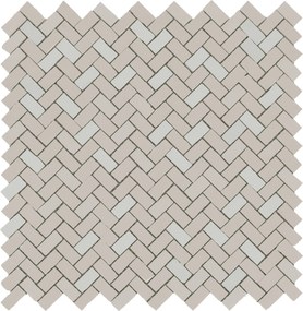 Mosaico 40x40 in pasta bianca 6 mm zinco bone Ceramiche Ragno Tactile 00R71N04