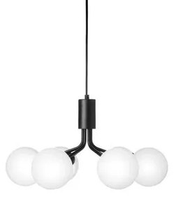 Apiales 6 Lampada a Sospensione Satin Black/Opal - Nuura