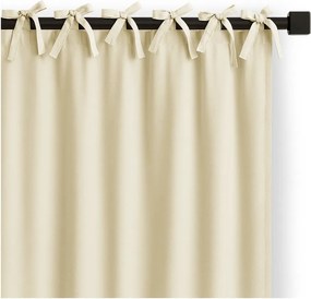 Tenda parzialmente oscurante avorio 140x250 cm Carli Tie – Restilo