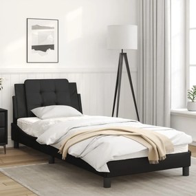 Giroletto con luci led nero 90x200 cm in similpelle