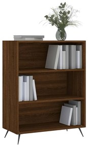 Libreria Rovere Marrone 69,5x32,5x90 cm in Legno Multistrato