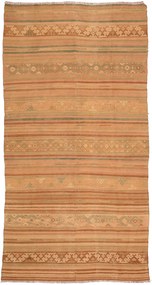 Kilim Tappeto 150x290 Beige (Tacchino) Tessuto A Mano