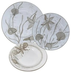 Servizio di Piatti Mare Per 4 Persone - Ceramica Deruta