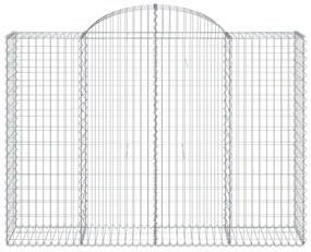 Cesti Gabbioni ad Arco 5 pz 200x50x140/160 cm Ferro Zincato