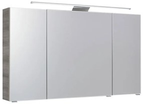 Pensile con luce Solitaire PELIPAL antracite L 120 x H 70 x P 17 cm