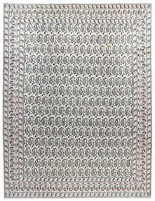 Moud Tappeto 330x440 Beige (Iran) Annodato A Mano
