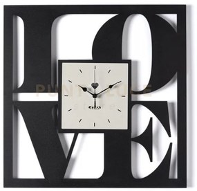Orologio da parete di design love nero,avorio