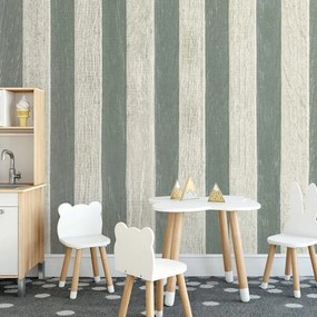 Carta da parati – Motivo di legno in verde splendido