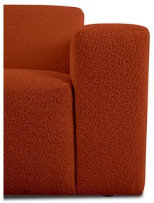 Modulo divano in tessuto bouclé color mattone (angolo destro) Roxy - Scandic