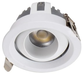 Faro LED da Incasso 12W Ø75mm IP40 Orientabile con driver Philips Colore Bianco Variabile CCT