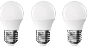 Lampadine LED bianco caldo in set di 3 pezzi E27, 4 W - EMOS