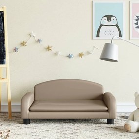Divano Per Bambini Cappuccino 70x45x30 Cm İn Similpelle /